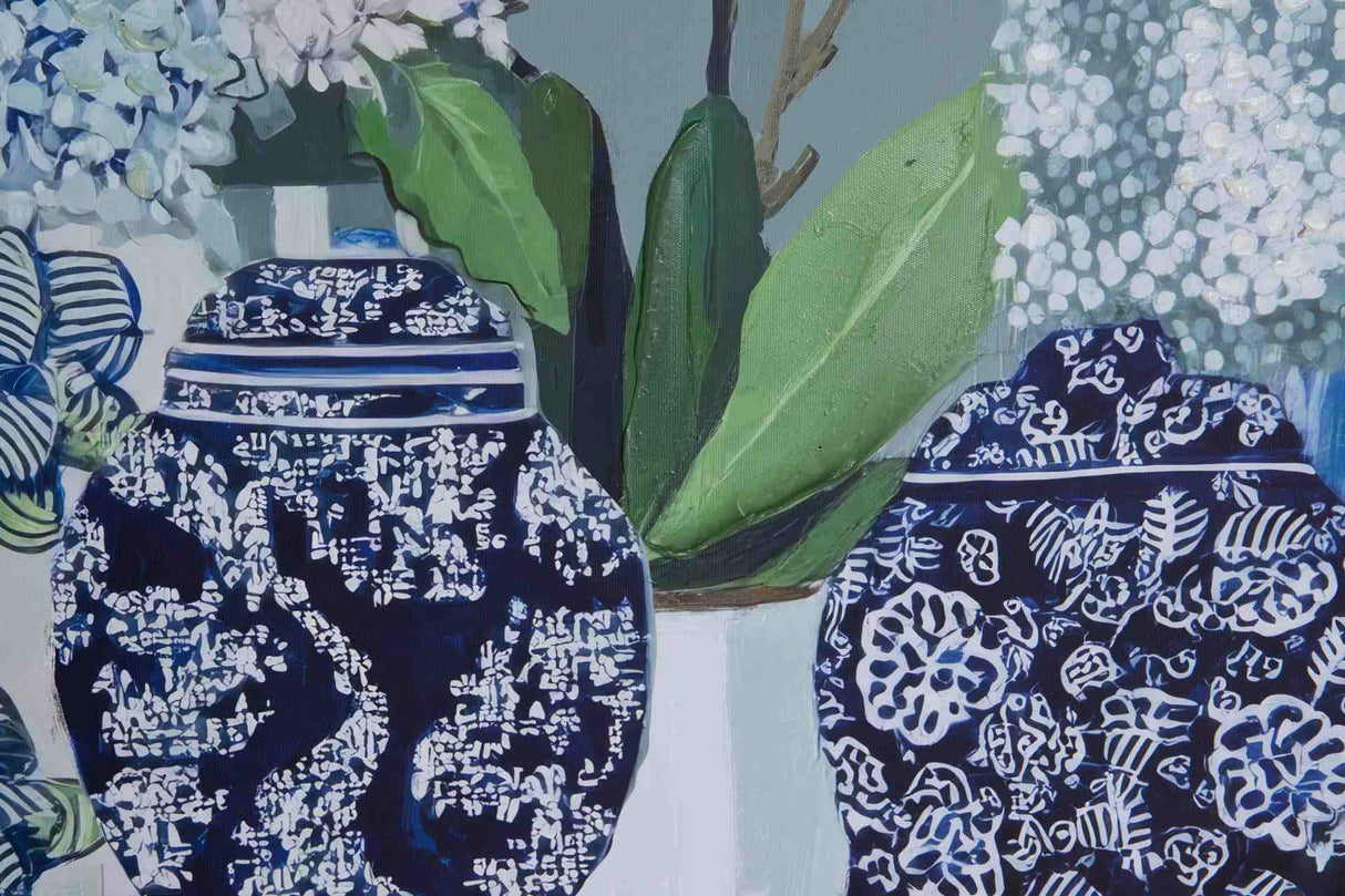 CUADRO FLOREROS 80% PINTADO A MANO 163x4x63 CM