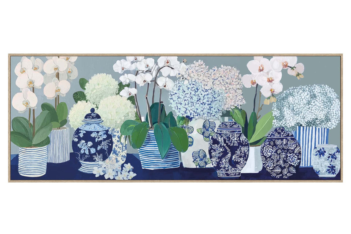 CUADRO FLOREROS 80% PINTADO A MANO 163x4x63 CM