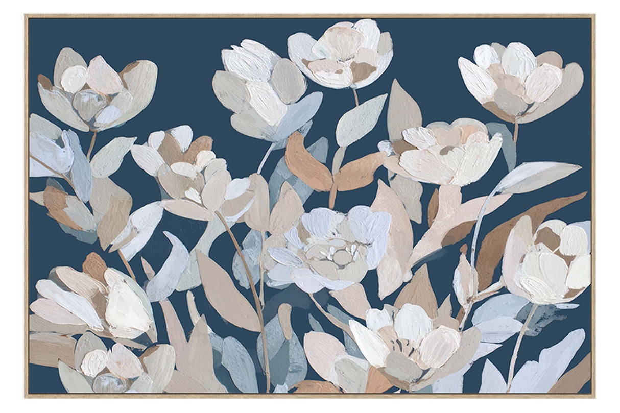 CUADRO FLORES 80% PINTADO A MANO 123x4x83 CM