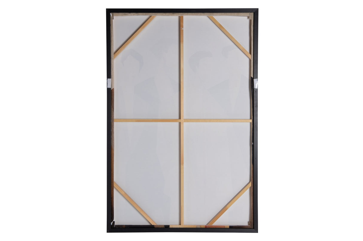 CUADRO PERSONAS 80% PINTADO A MANO 83x4x123 CM