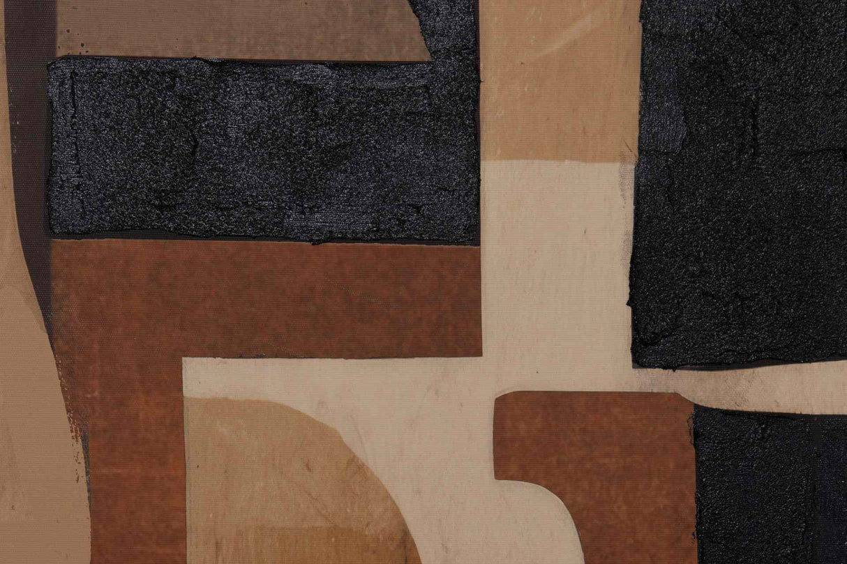 CUADRO ABSTRACTO 80% PINTADO A MANO 163x4x63 CM