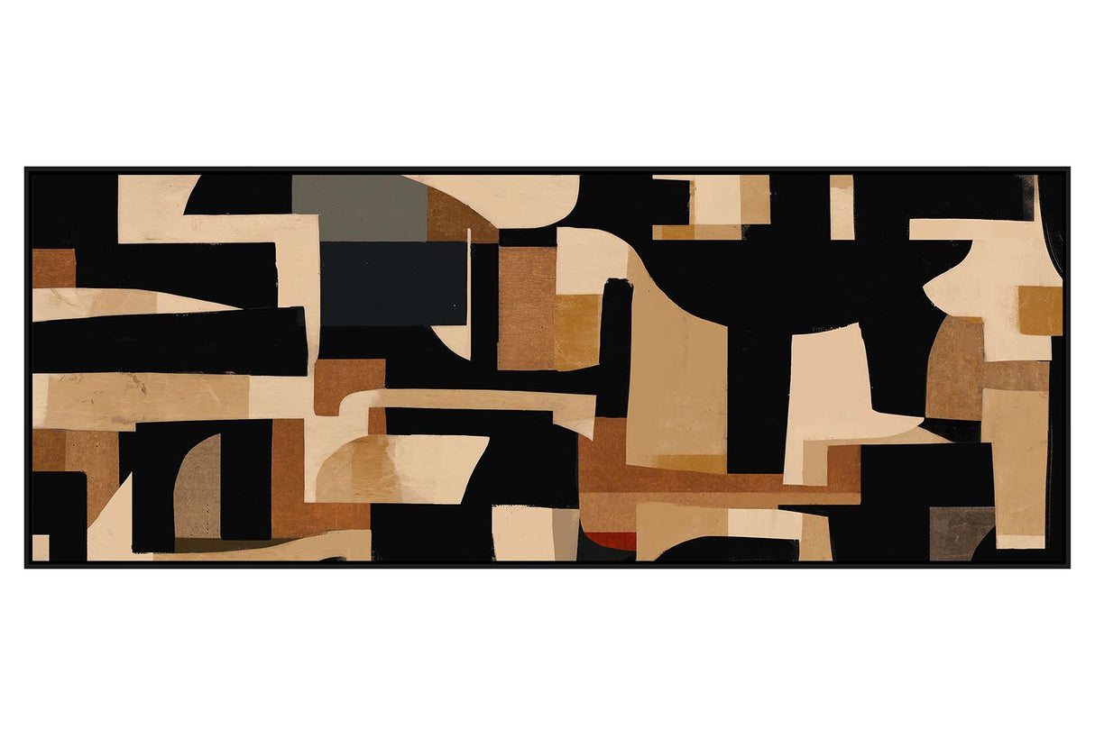 CUADRO ABSTRACTO 80% PINTADO A MANO 163x4x63 CM