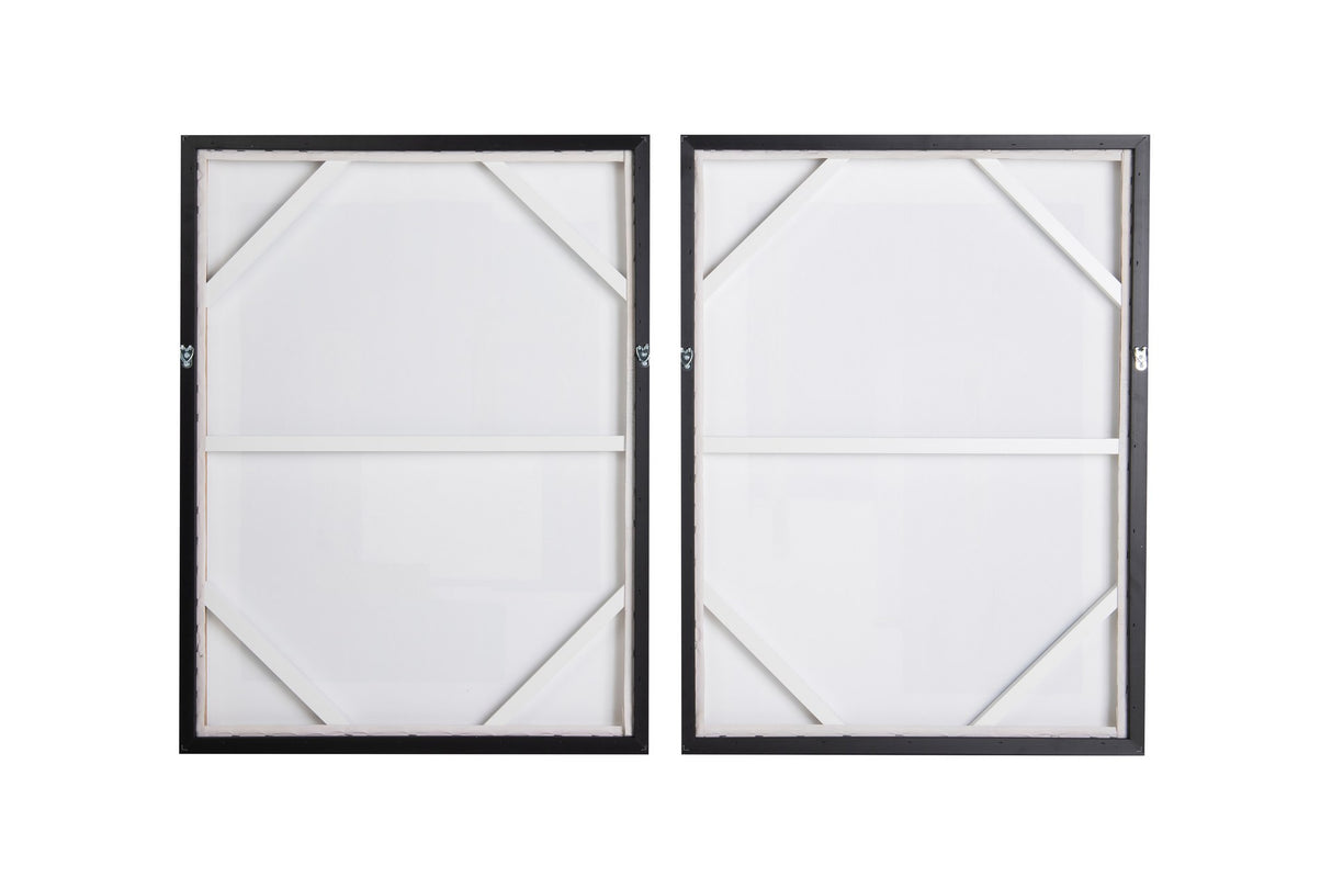 SET 2 CUADROS 80% PINTADO A MANO 63x4x83 CM