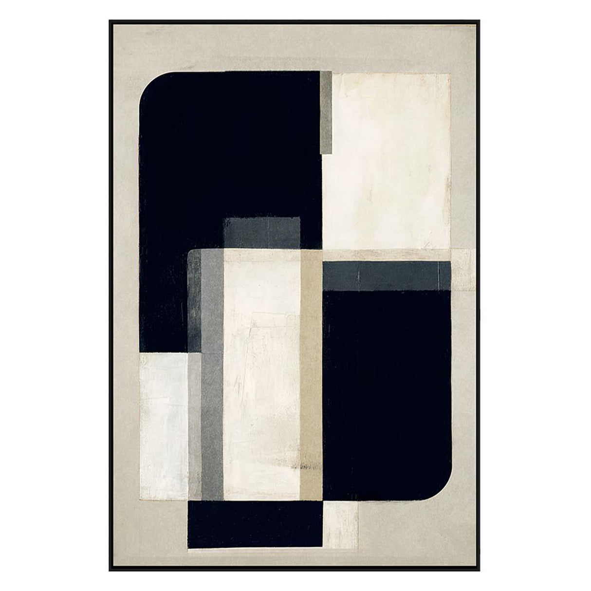 CUADRO ABSTRACTO 80% PINTADO A MANO 83x4x123 CM