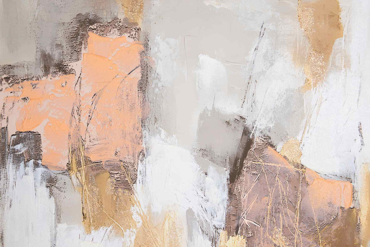 CUADRO ABSTRACTO 80% PINTADO A MANO 83x4x123 CM