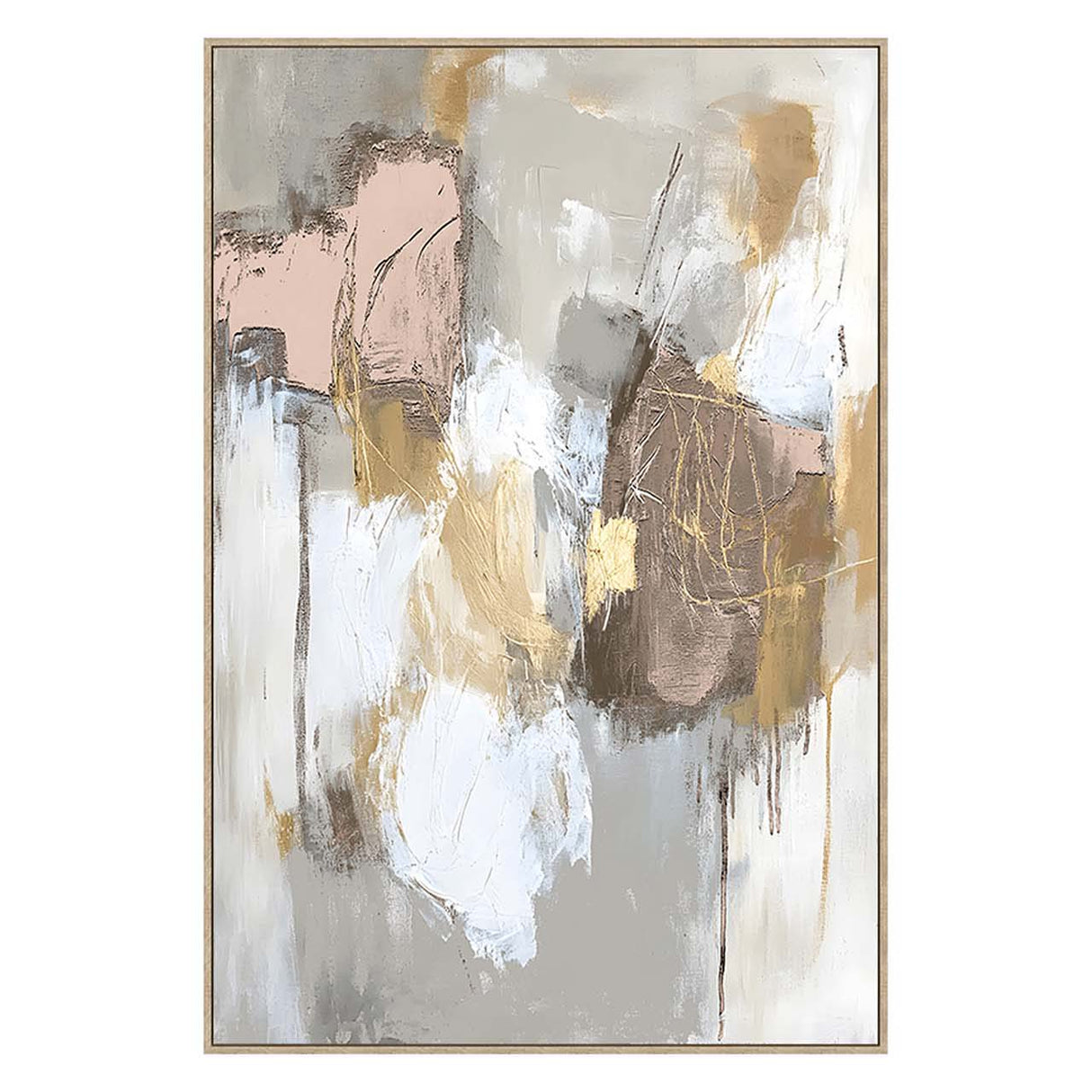 CUADRO ABSTRACTO 80% PINTADO A MANO 83x4x123 CM