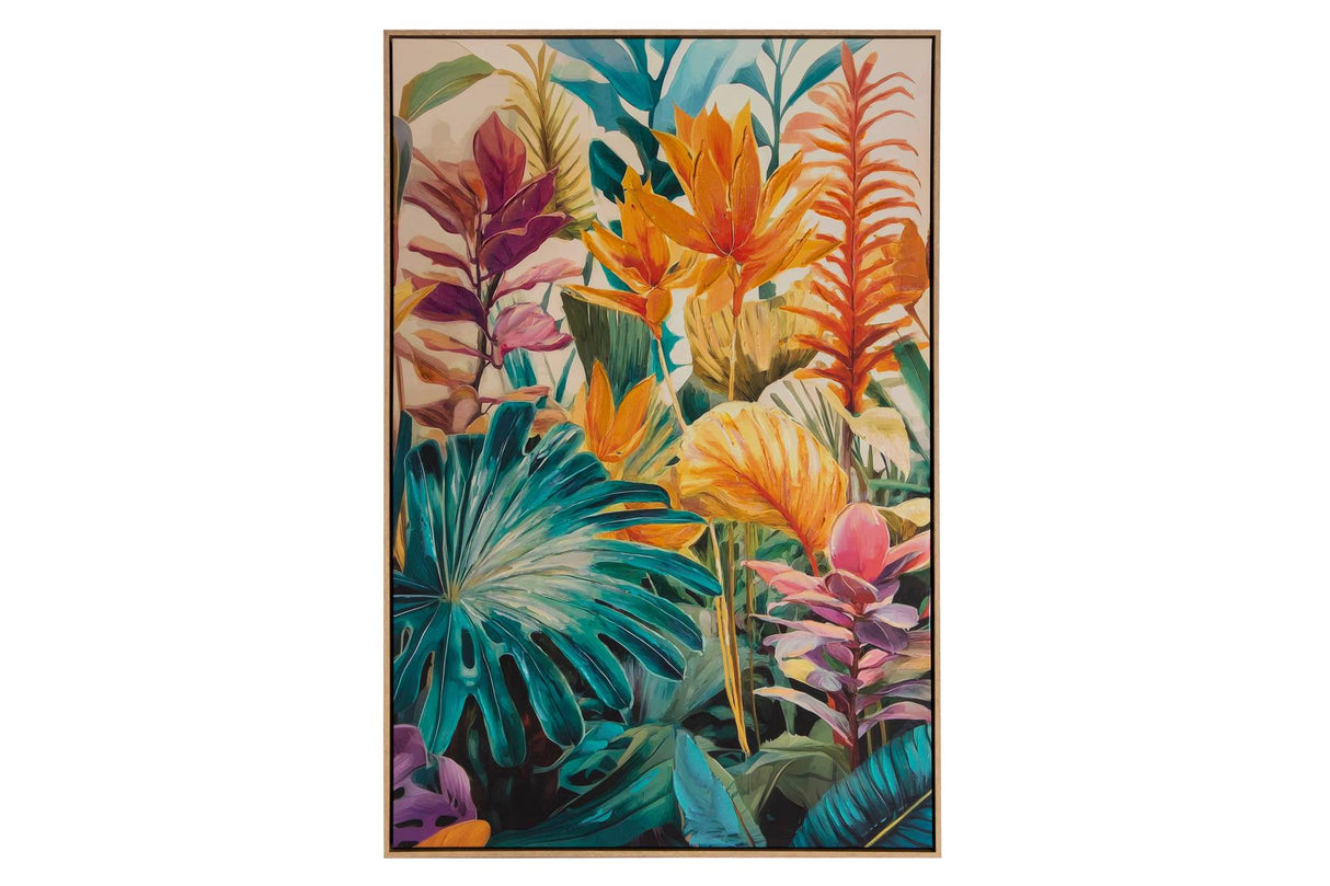 CUADRO NATURALEZA 80% PINTADO A MANO 83x4x123 CM