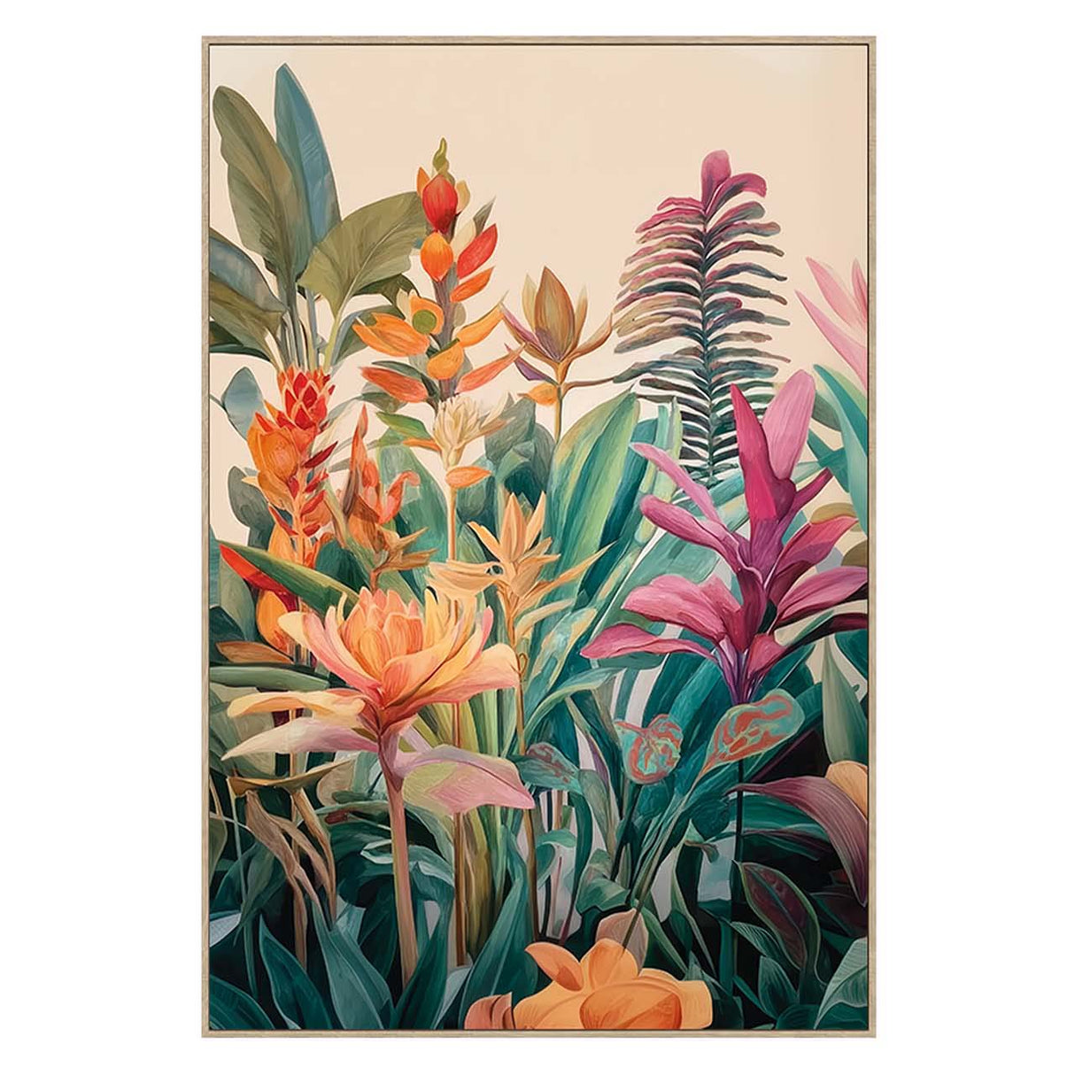 CUADRO NATURALEZA 80% PINTADO A MANO 83x4x123 CM