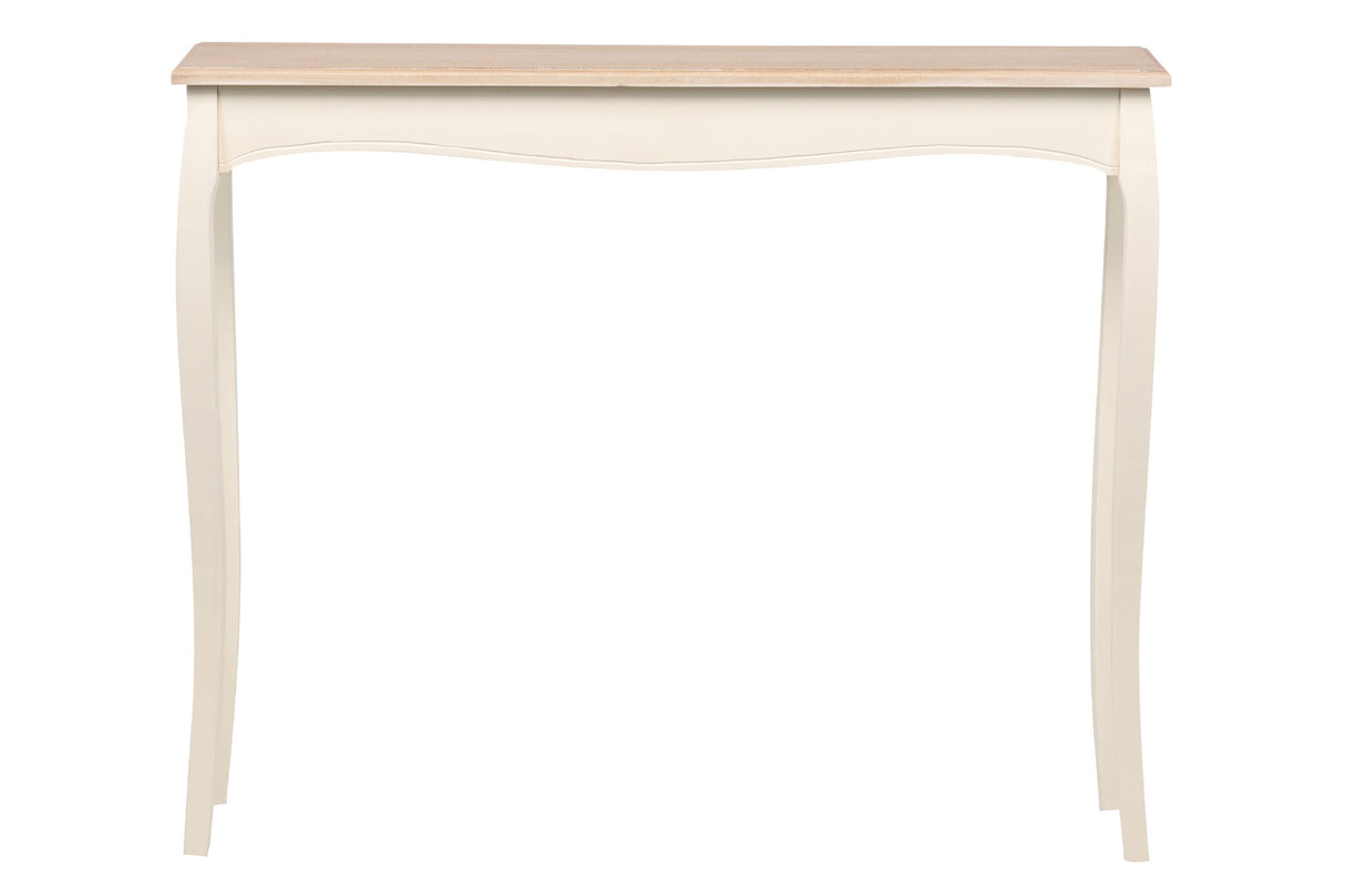 Console beige avec couvercle naturel 110x25x90 cm