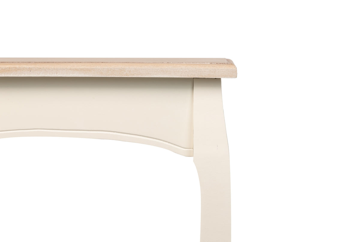 Console beige avec couvercle naturel 110x25x90 cm