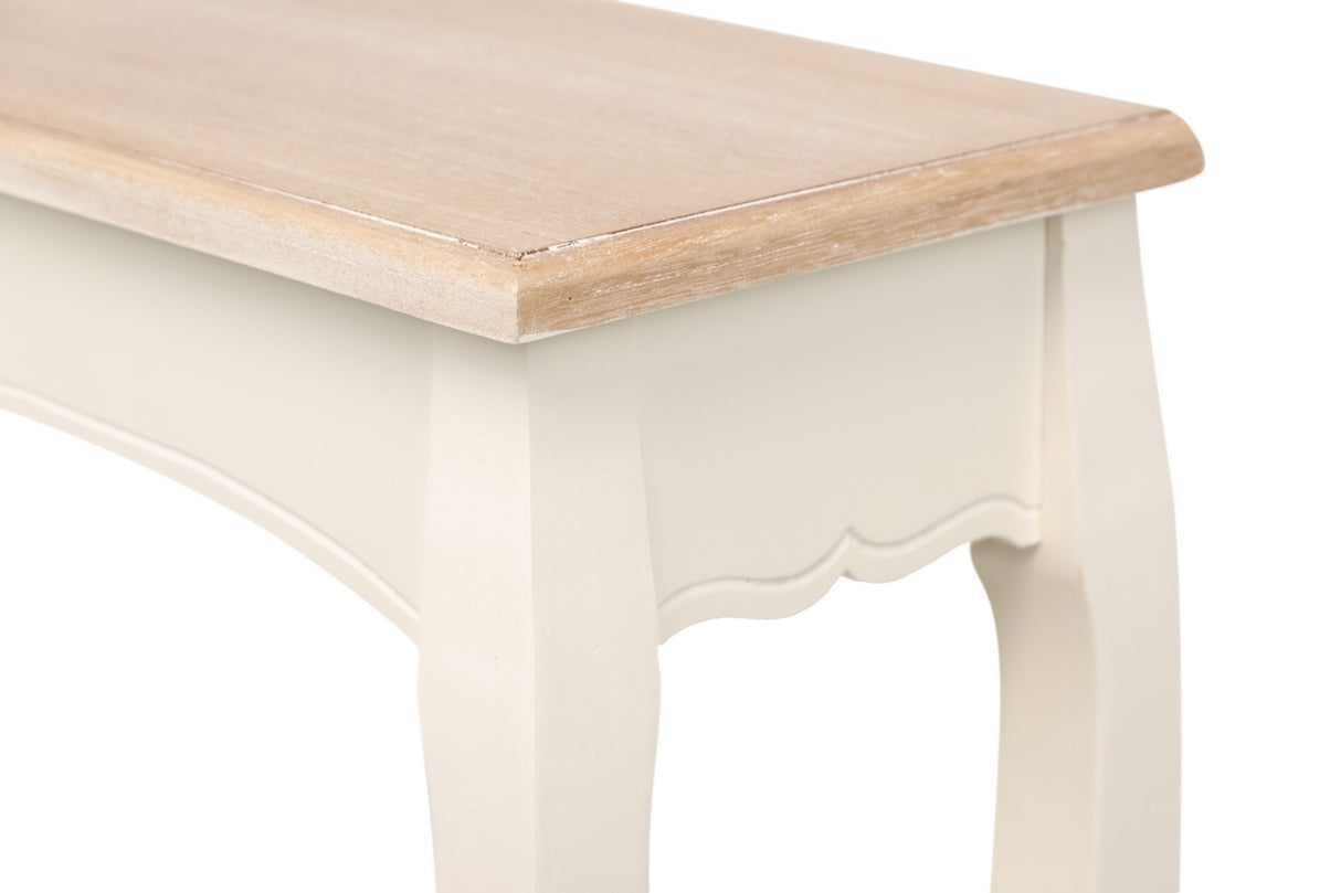 Console beige avec couvercle naturel 110x25x90 cm