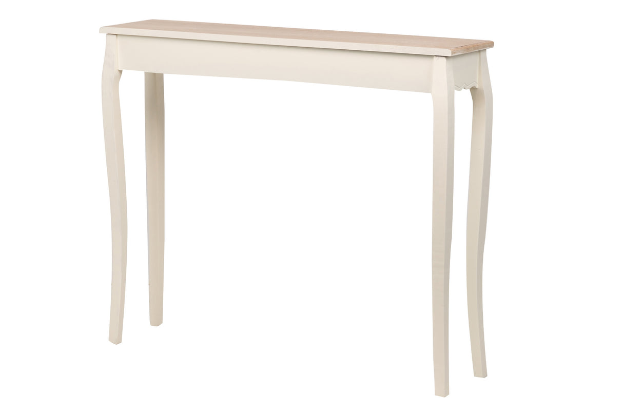 Console beige con coperchio naturale 110x25x90 cm