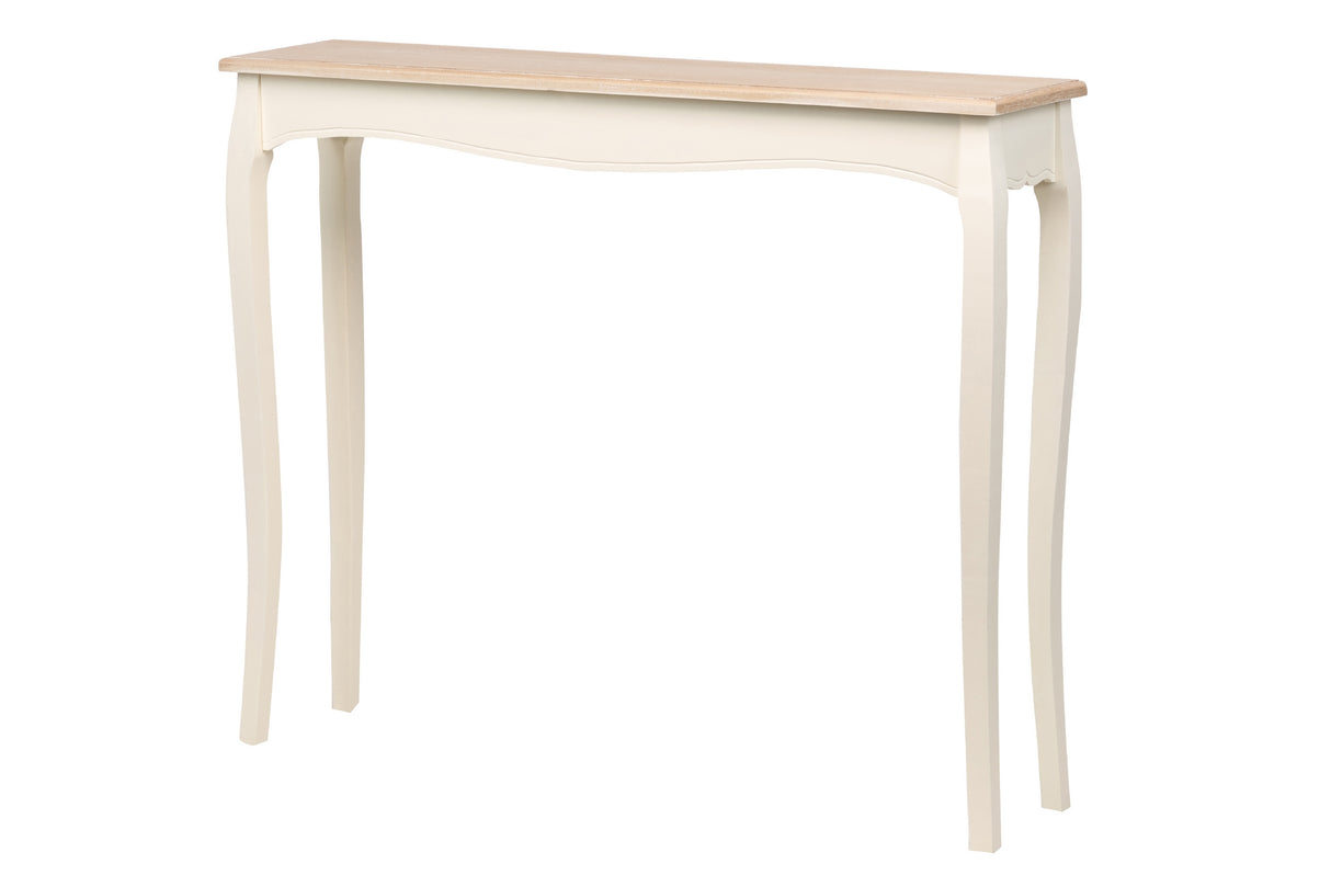 Console beige avec couvercle naturel 110x25x90 cm