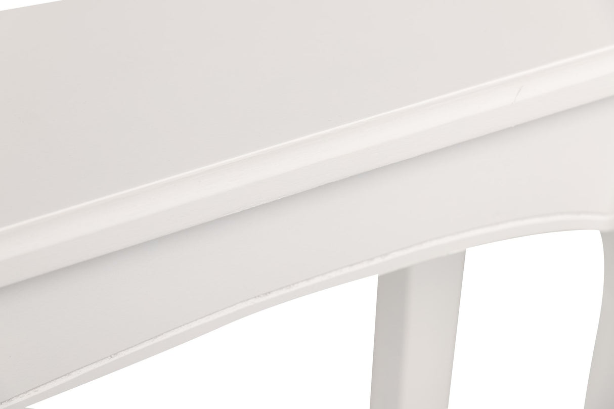 Console blanche avec couvercle blanc 110x25x80 cm