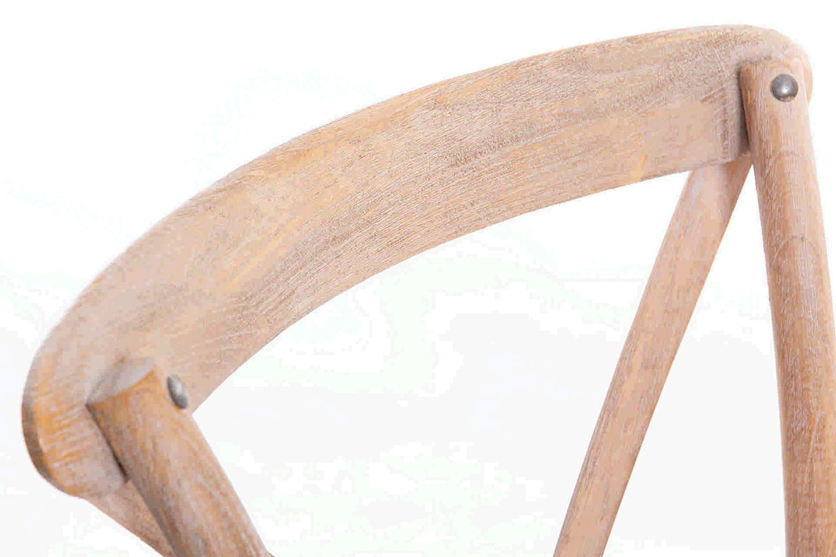 Chaise empilable Ratan Wood 50x52x87 cm