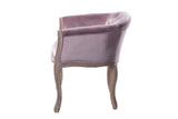 Velvet Armchair Caplates Wood 61x61x71 cm