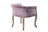 Velvet Armchair Caplates Wood 61x61x71 cm