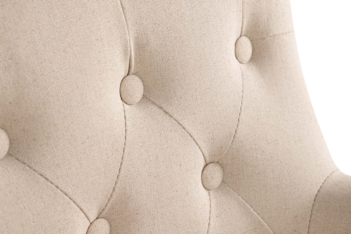Lino bege capítulo cap. 59x62x85 cm