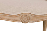 BUTACA DOBLE BEIGE CAPITONE MADERA 107x61x71 CM