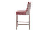 Tabouret de cuisine avec tireur rose 48x53x104cm