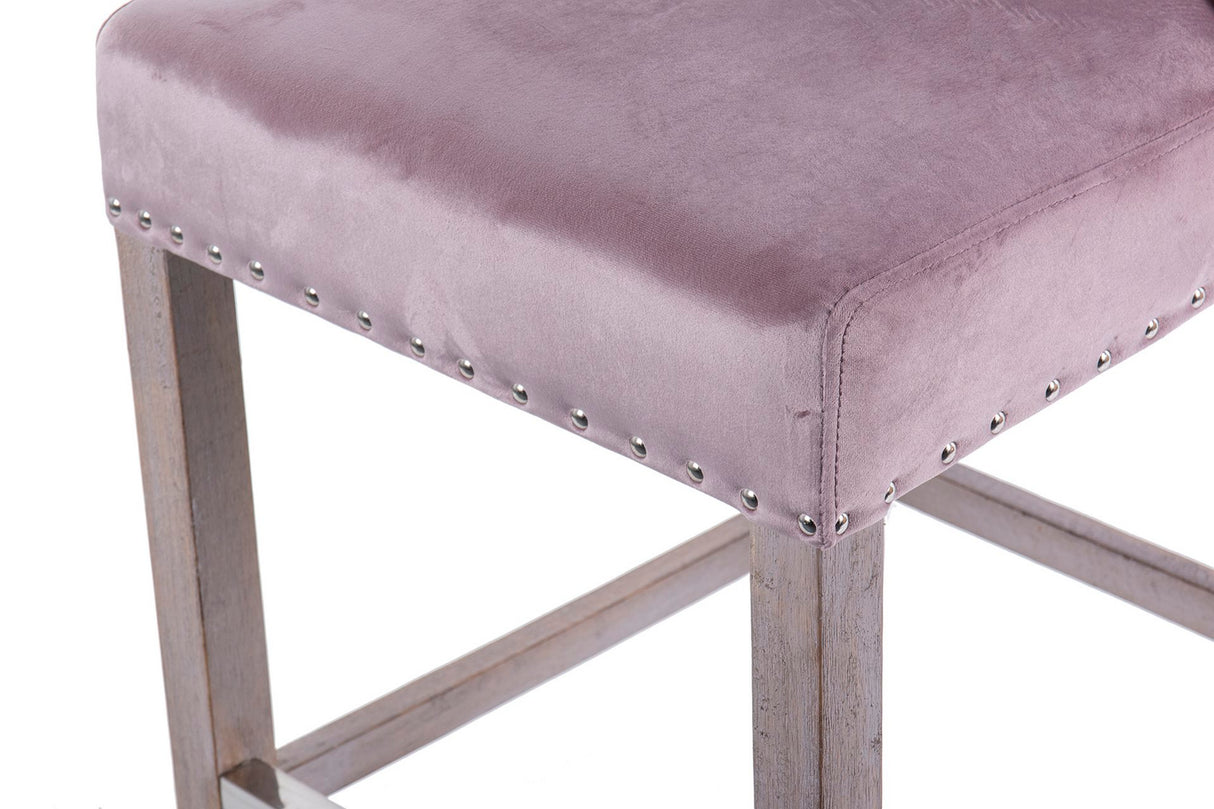 Tabouret de cuisine avec poignée lilas 48x53x104cm