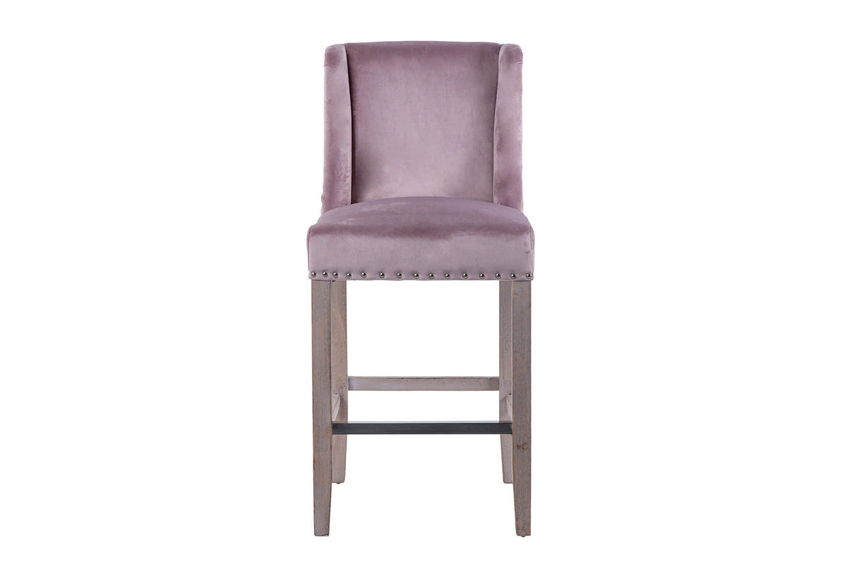 Tabouret de cuisine avec poignée lilas 48x53x104cm