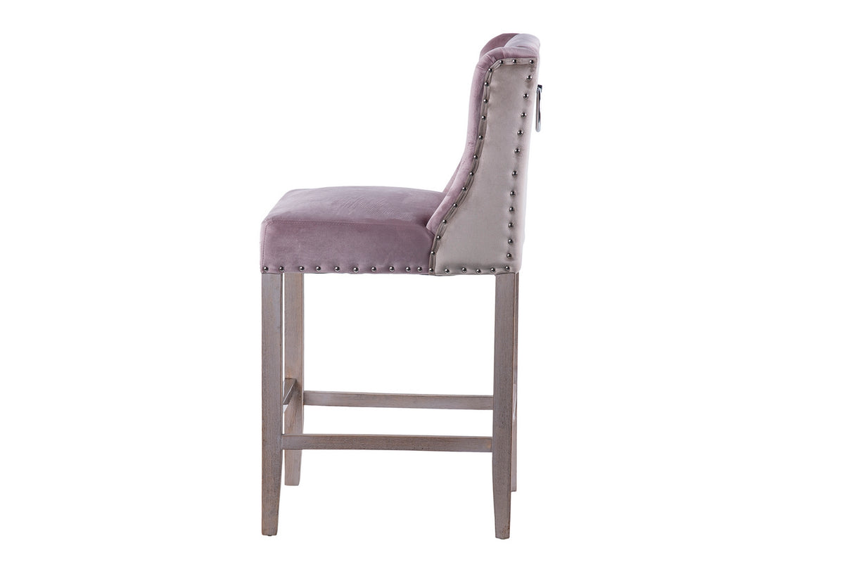 Tabouret de cuisine avec poignée lilas 48x53x104cm