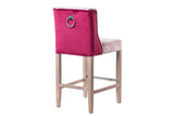 TABURETE COCINA CON TIRADOR ROSA 48x53x104 CM