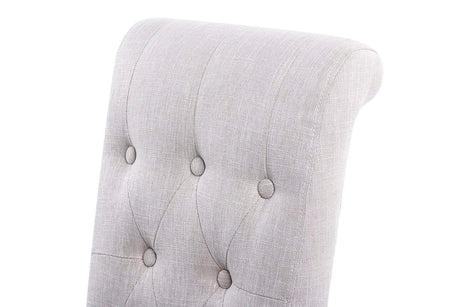 Lino Gray Capitone Hyber Chair 44x58x107 cm