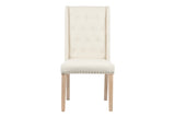 SILLA LINO CAPITONE BEIGE 55x63x101 CM