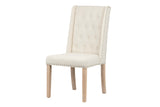 SILLA LINO CAPITONE BEIGE 55x63x101 CM