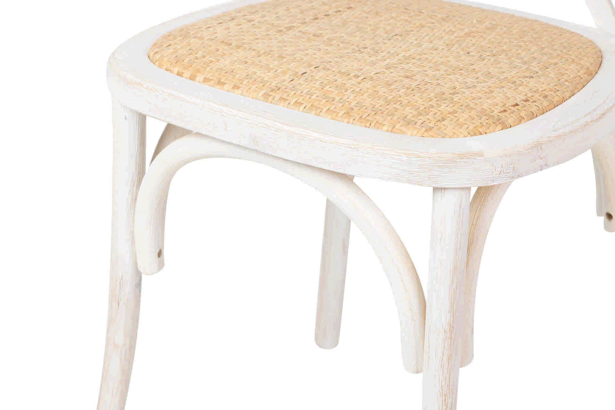 SILLA APILABLE RATAN-MADERA 44x42x88 CM