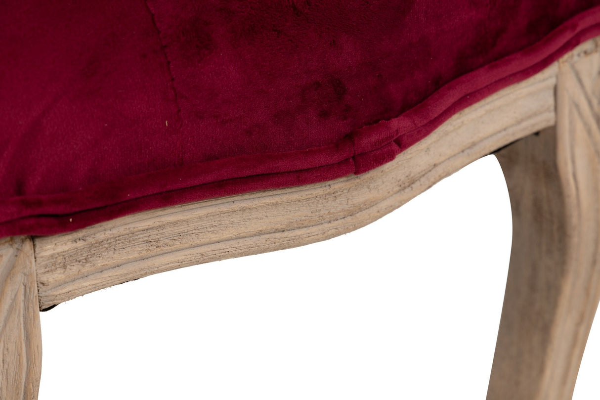 PIE CAMA VELVET CAPITONE PATAS MADERA 110x36x47 CM