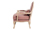BUTACA VELVET MADERA MELOCOTON 64x72x92 CM