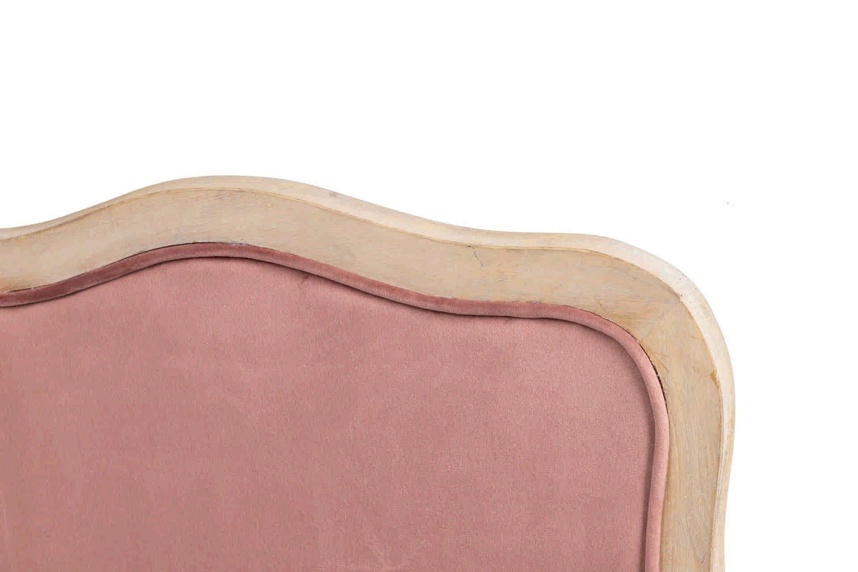 BUTACA VELVET MADERA MELOCOTON 64x72x92 CM