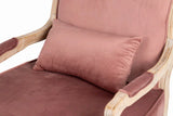 BUTACA VELVET MADERA MELOCOTON 64x72x92 CM