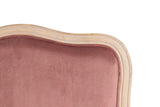BUTACA VELVET MADERA MELOCOTON 64x72x92 CM