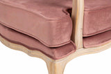 BUTACA VELVET MADERA MELOCOTON 64x72x92 CM
