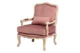BUTACA VELVET MADERA MELOCOTON 64x72x92 CM