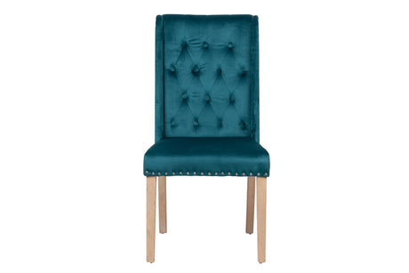 Captone de chaise en velours avec un tireur 53x53x102 cm