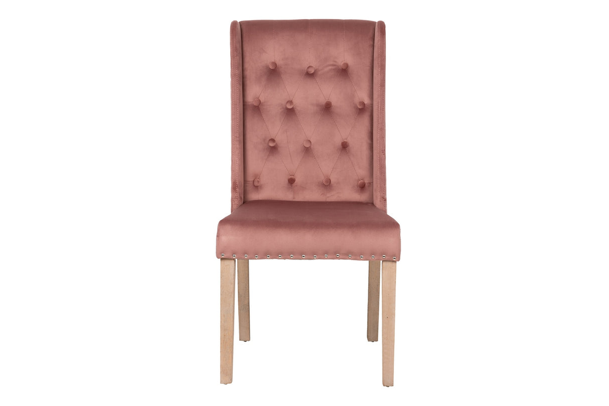 Captone de chaise en velours avec un tireur 53x53x102 cm