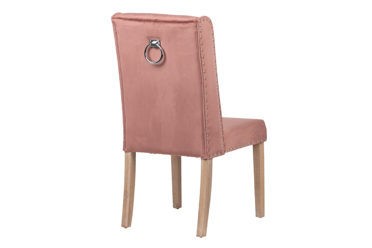 Captone de chaise en velours avec un tireur 53x53x102 cm