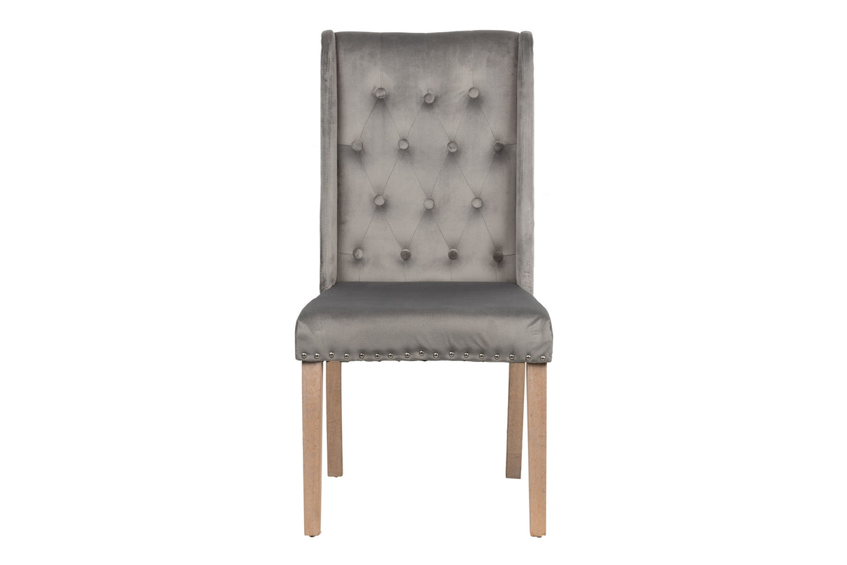 Captone de chaise en velours avec un tireur 53x53x102 cm