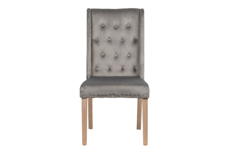 Captone de chaise en velours avec un tireur 53x53x102 cm