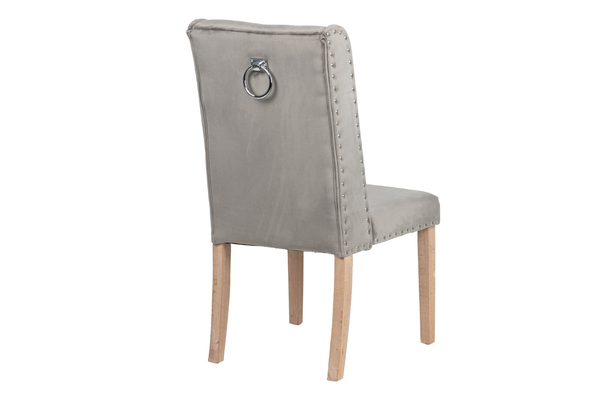 Captone de chaise en velours avec un tireur 53x53x102 cm