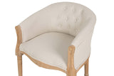 BUTACA LINO CAPITONE PATAS MADERA 61x61x71 CM