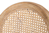 SILLA MEDALLON CON REJILLA PATAS MADERA 48x48x96CM