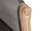BUTACA VELVET CAPITONE PATAS MADERA 61x61x71 CM
