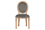 SILLA MEDALLON VELVET PATAS DE MADERA 48x48x96 CM