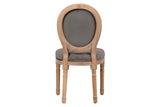 SILLA MEDALLON VELVET PATAS DE MADERA 48x48x96 CM